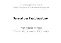 Sensori per l'automazione