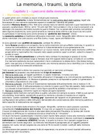 La memoria, i traumi, la storia - Gabriella Gribaudi