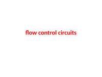 Flow Control Circuits: Meter-In, Meter-Out, and Bleed-Off