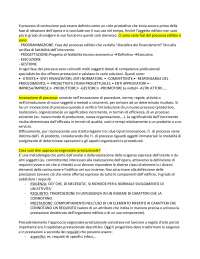 Appunti tecnologia dei processi realizzativi (processo edilizio)