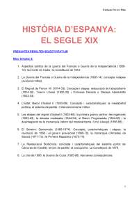 Preguntes resoltes selectivitat UIB. Història d'Espanya: Bloc II