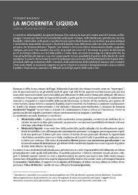 bauman e la società liquida riassunto Modernità liquida (Z.Bauman) - riassunto per capitoli | Sintesi del corso  di Sociologia