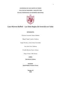 Análisis de Caso Warren Buffett
