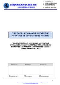 PLAN DE VIGILANCIA COVID-19 PARA EXPEDIENTE TECNICO