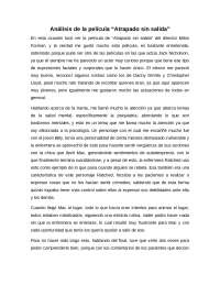 Análisis de la película "Atrapado sin salida"