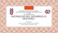Anomalías del desarrollo dentario