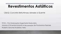 Pavimentação com CBUQ