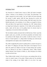 lok adalat notes and theory