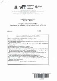 AP1 Metodologia Científica 2017-1