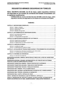Manual Seguridad en Túneles: Organización, Documentación y Funciones