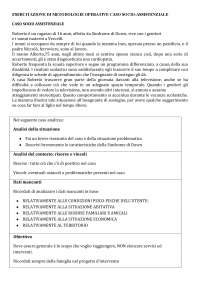 ESERCITAZIONE DI METODOLOGIE OPERATIVE CASO 1