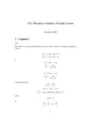 Mecanica Analitica Nivaldo Lemos Capitulo 1 resolvido