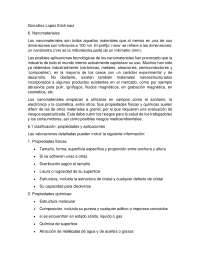 Propiedades y clasificación de nanopartículas: tamaño, forma y aplicaciones - Prof. Villa