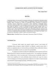 Índice de Mobilidade Urbana Sustentável em Marabá, PA: Análise e Recomendações - Prof. Lui