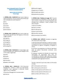 Arquivologia questões