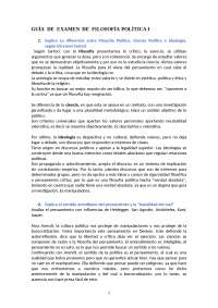 Guía de examen resuelta de Filosofía política