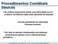Introdução à Contabilidade: Conceitos Básicos e Preparação de Demonstrações