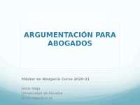 Argumentación Jurídica: Tema 2 - La concepción formal: inferencias y sus clases