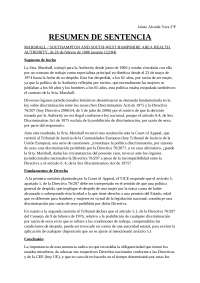 Resumen Sentencia MARSHALL _ SOUTHAMPTON AND SOUTH-WEST HAMPSHIRE AREA HEALTH AUTHORITY, de 26 de febrero de 1986 (asunto 152/84)