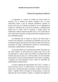 resumo de citologia para aplicação de prova semestral.