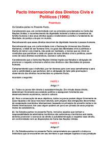 Pacto Internacional de Direitos Humanos: Obrigações dos Estados-partes
