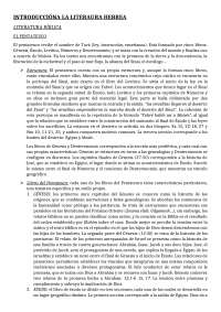 Introducción literatura hebrea