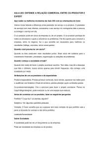 Contrato Expert e Co-produtor.