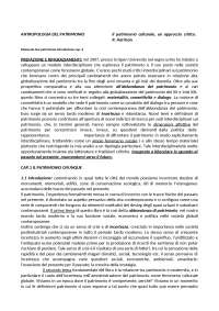 Il Patrimonio Culturale, un approccio critico. R. Harrison