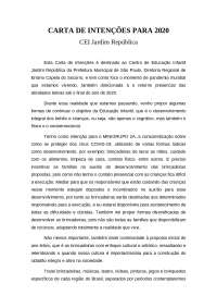Carta de intenção PMSP