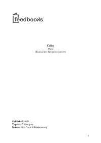 Crito by Plato and Socrates