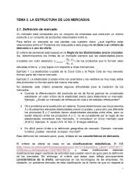 Análisis de Mercados: Tipos, Concentración y Estructuras