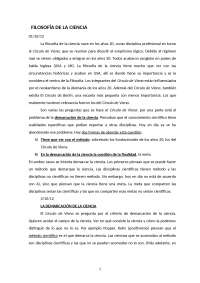 Filosofía de la Ciencia. Apuntes Mauricio Suárez. UCM