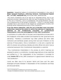 Principles of Constitutional Interpretation. - Docsity