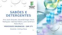 SABÕES E DETERGENTES