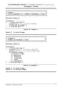 Esercizi informatica - Docsity