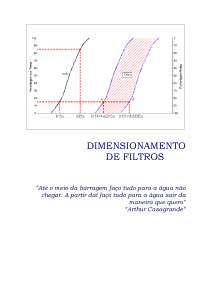 Dimensionamento Filtros - Barragens