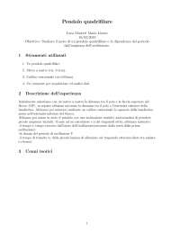 Pendolo quadrifilare esempio