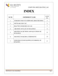 Computer Aided Drafting Lab: Introduction to CAD and Building Plans - Prof. kumar