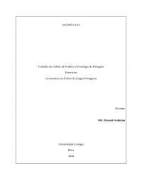 Fonetica e Fonologia do PT