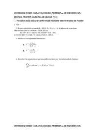 calculo diferencial, series de furier. tranformada de laplace