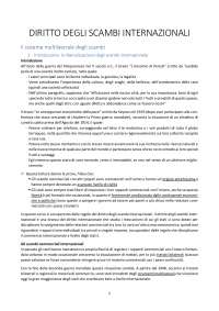 Diritto degli scambi internazionali - Prof. Gulotta