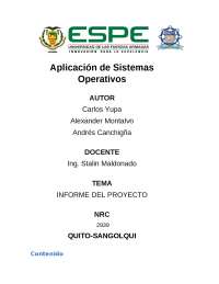 PROYECTO Sistemas Operativos - Docsity