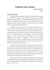 Fichamento - Padrões de cultura, BENEDICT.
