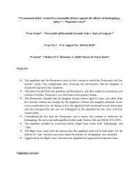 Consensual affair cannot be a reasonable defence against the offence of kidnapping a minor