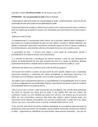 Resenha do Livro - Microfísica do Poder de Foucault