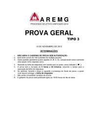 AREMG PSU 2015 prova geral tipo 3