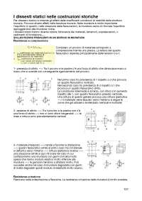 Analisi e verifica dei dissesti delle costruzioni storiche