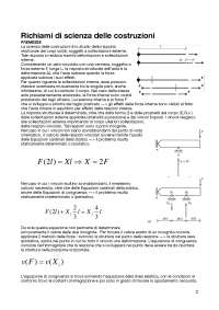 Scienza delle Costruzioni: Richiami e Classificazione degli Elementi Strutturali - Prof. L