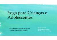 Resumo Yoga para crianças