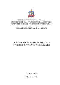 An Evaluation Methodology for Internet of Things Middleware